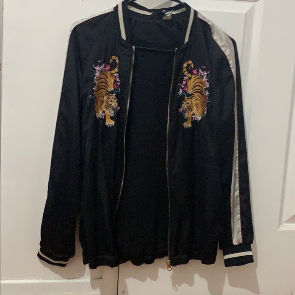 H&M SATIN BOMBER